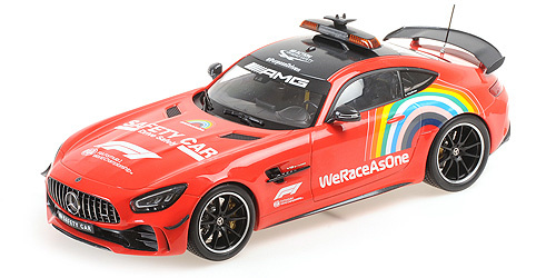 1:18 Mercedes-AMG GT-R Safety Car F1 2020 GP Tuscany - 1000th GP for Ferrari Minichamps