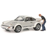 1:18 Porsche 911 Röhrl x911 met figuur Schuco