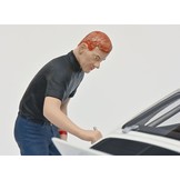 1:18 Porsche 911 Röhrl x911 met figuur Schuco