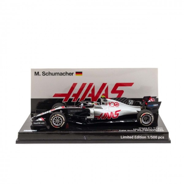 1:43 Haas F1 Team 'Mick Schumacher Test Drive Abu Dhabi 2020' Minichamps