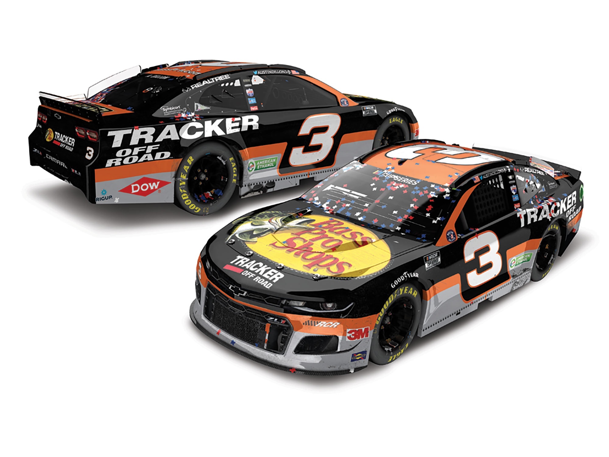 1:24 NASCAR Chevrolet Camaro ZL1 # Austin Dillon '2020 Bass Pro Texas Winner' Lionel Racing