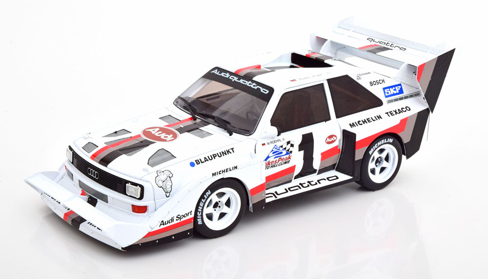 1:18 Audi Sport Quattro S1 Winner Pikes Peak 1987 CMR