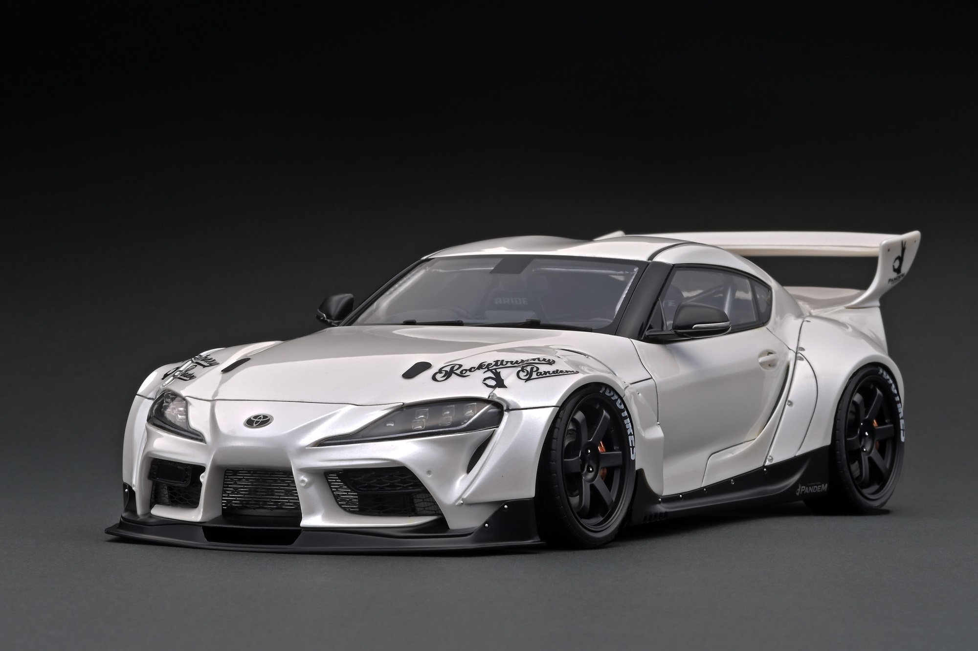 1:18 Toyota Supra (A90) Pandem / Rocket Bunny Pearl White