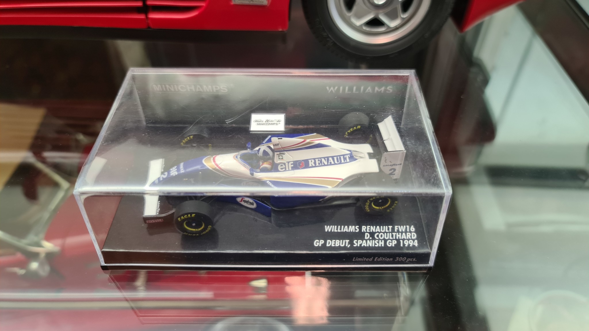 1:43 Williams Renault FW16 Coulthard F1 Debut Spain 1994 Minichamps