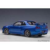 1:18 Nissan Skyline GT-R (R34) V-Spec II Bayside Blue Autoart