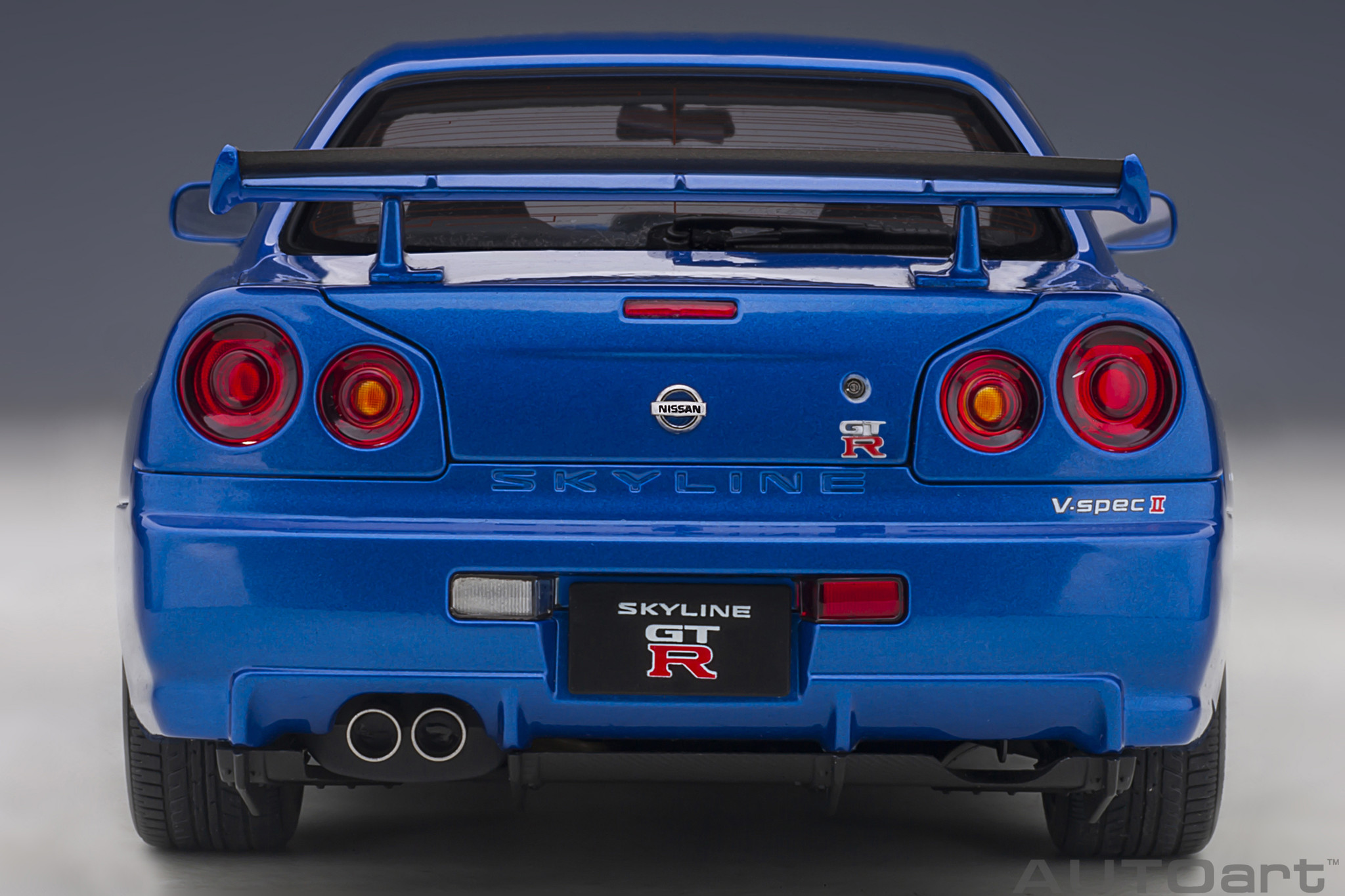 1:18 Nissan Skyline GT-R (R34) V-Spec II Bayside Blue Autoart