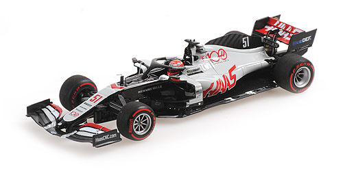 1:43 Haas F1 Team Vf-20 #51 Pietro Fittipaldi, 'Abu Dhabi Grand Prix 2020' Minichamps