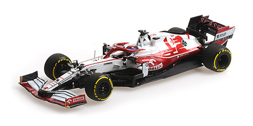 1:43 Alfa Romeo Racing Orlen C41 #7 Kimi Raikkonen Bahrain 2021 Minichamps