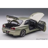 1:18 Nissan Skyline GT-R (R34) V-Spec II Nür Millenium Jade Autoart