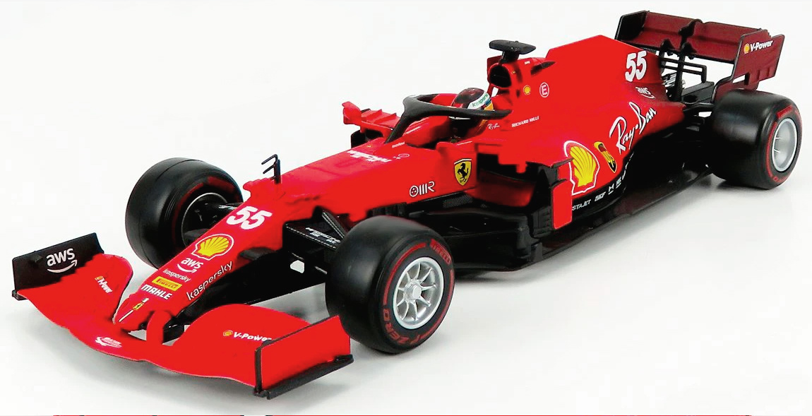 1:18 Scuderia Ferrari SF21 #55 Carlos Sainz 2021 Bburago