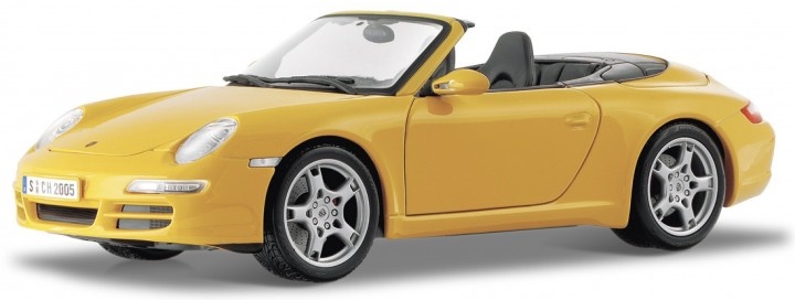 1:18 Porsche 911 Carrera S Cabriolet 2007 Yellow Maisto