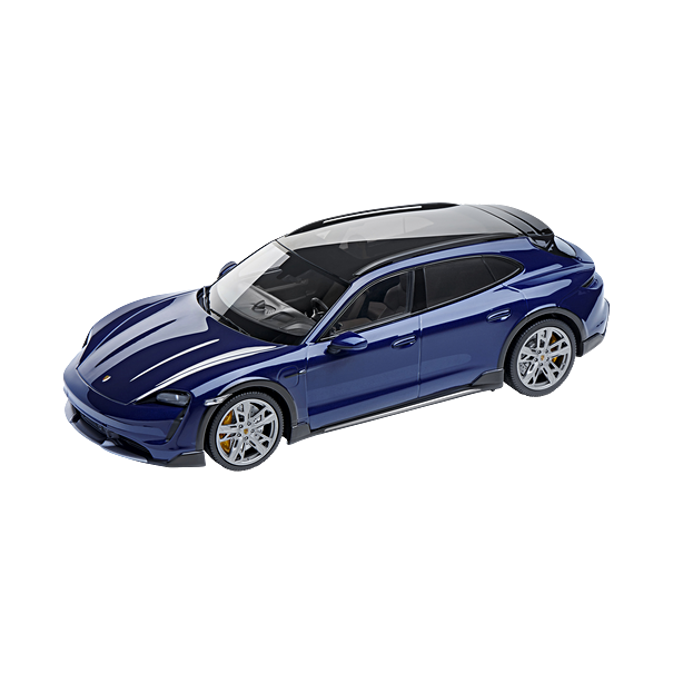 1:18 Porsche Taycan Turbo S Cross Turismo Blue Minichamps
