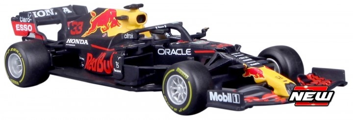 1:43 Red Bull RB16B Max Verstappen 'ohne Fahrerfigur' Bburago