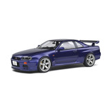 1:18 Nissan Skyline R34 GT-R Midnight Purple Solido
