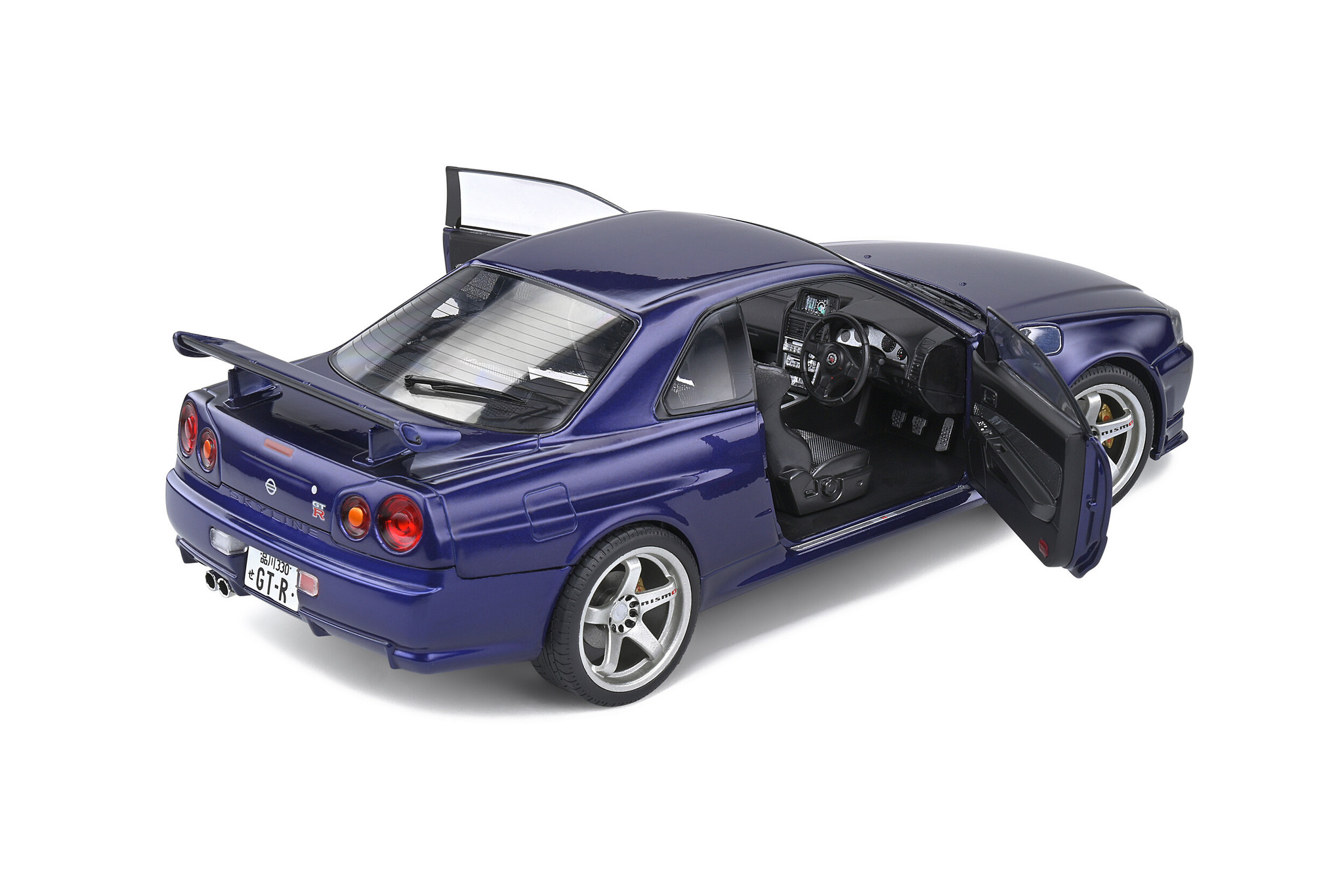 1:18 Nissan Skyline R34 GT-R Midnight Purple Solido