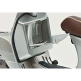 1:10 Vespa PX 125 + bagagedrager 70 jaar, zilver metallic Schuco