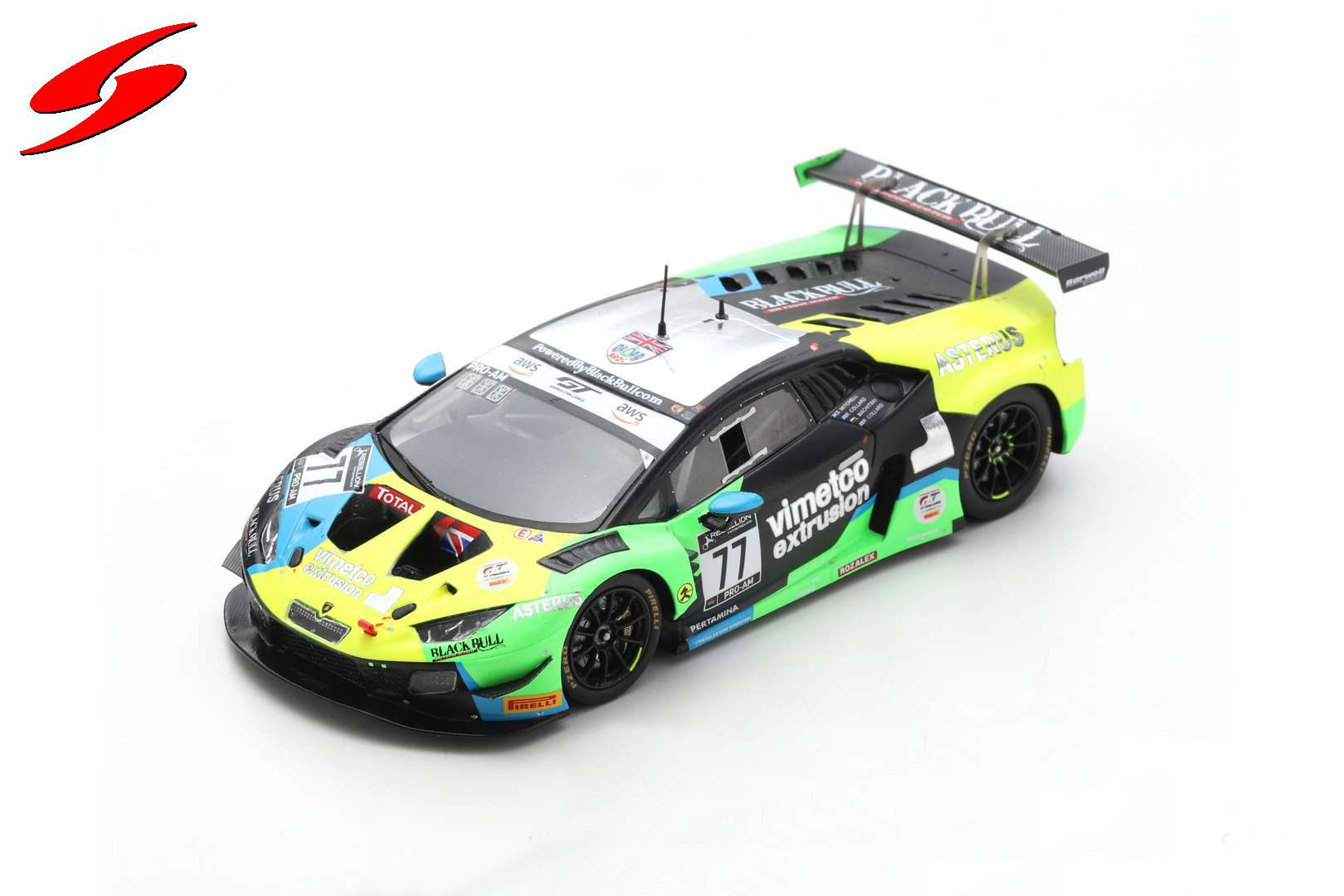 1:43 Lamborghini Huracan GT3 EVO #77 'Barwell Motorsport' S. Mitchell - R. Collard Jr. - R. Collard Sr. - L. Machitski '24H Spa 2020' Spark