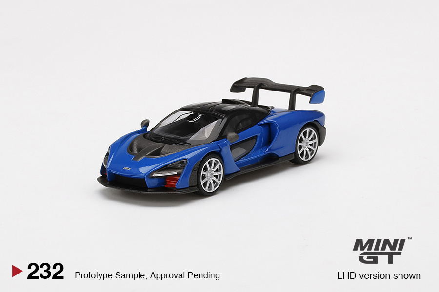 1:64 McLaren Senna Antares Blue LHD MiniGT