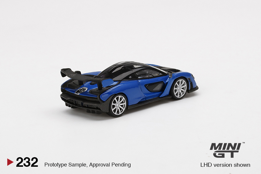 1:64 McLaren Senna Antares Blue LHD MiniGT