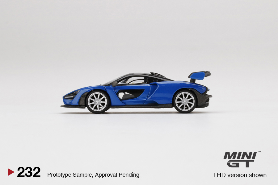1:64 McLaren Senna Antares Blue LHD MiniGT