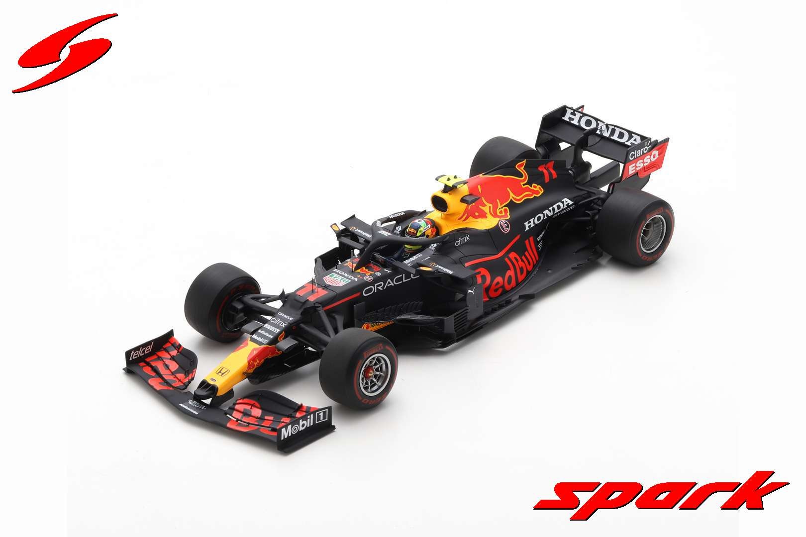 1:18 Red Bull Racing RB16B Sergio Perez #11 Winner Azerbaijan GP 2021 With Pit Board Spark