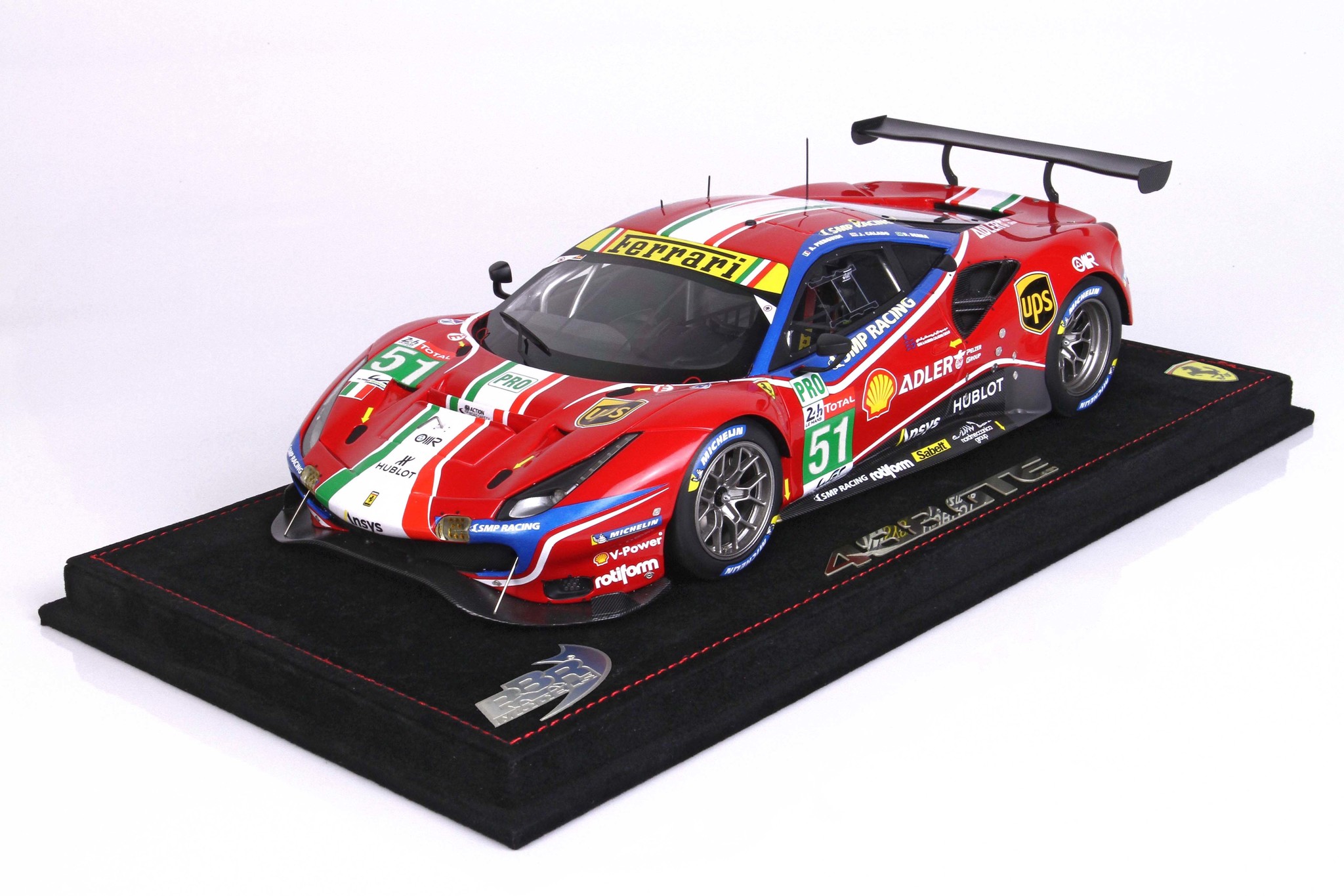 1:18 Ferrari 488LM GTE PRO Team AF Corse 24H Le Mans 2020 BBR