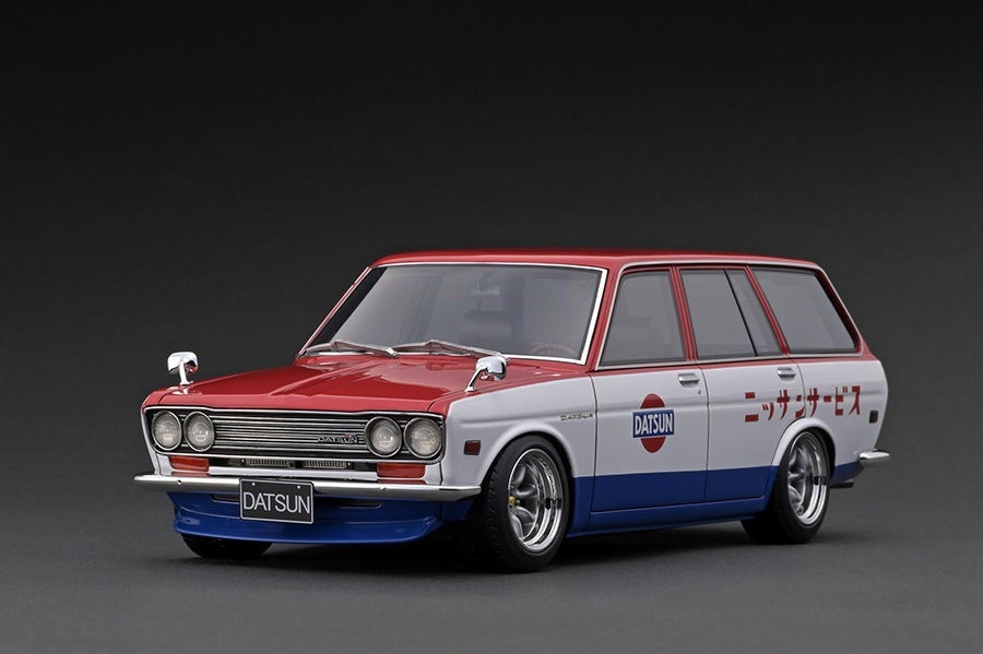 1:18 Datsun Bluebird (510) Wagon Red/White/Blue Ignition Models