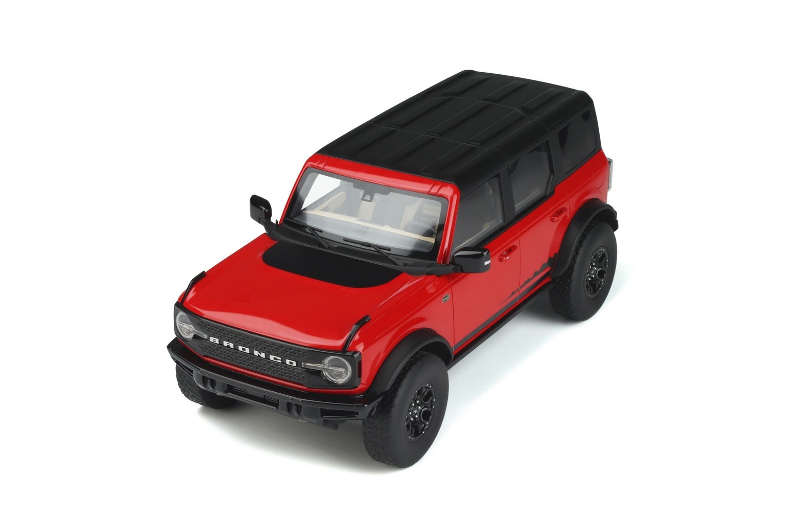 1:18 Ford Bronco 4 doors 2021 Rood GT Spirit