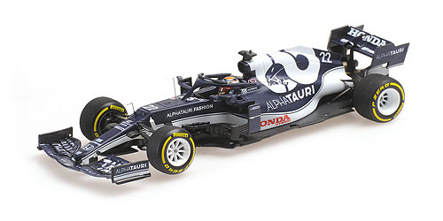1:43 Scuderia Alpha Tauri AT02 #22 Yuki Tsunoda 'Bahrein GP 2021' Minichamps