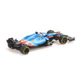 1:43 Alpine A521 #14 Fernando Alonso Bahrain GP 2021 Minichamps
