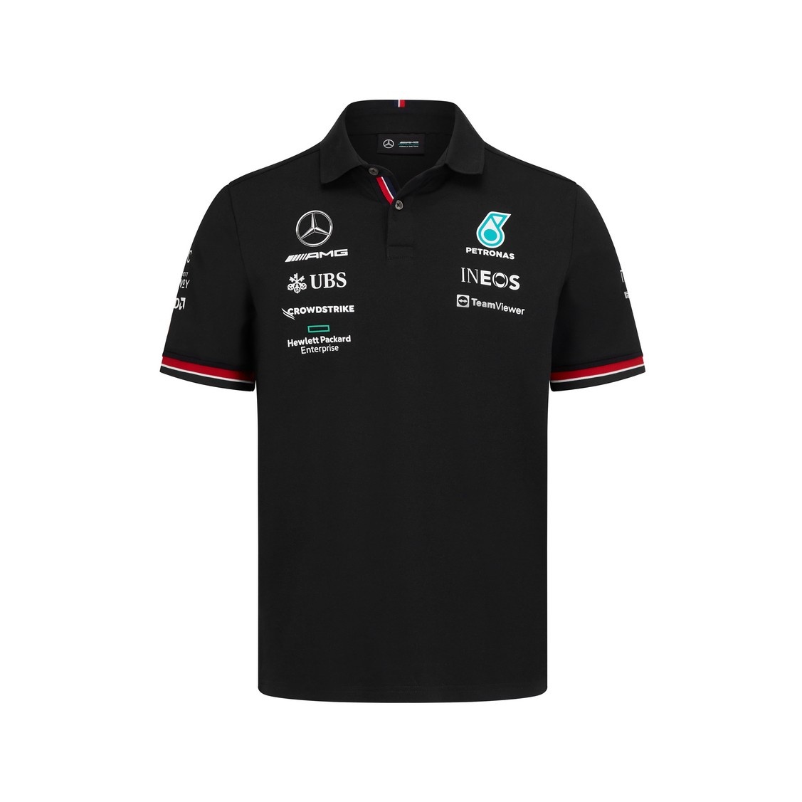 'Adult' Mercedes AMG Petronas Team 2022 Polo Mens 'Schwarz'