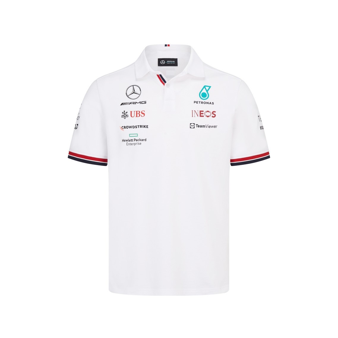 'Adult' Mercedes AMG Petronas Team 2022 Polo Mens 'Wit'