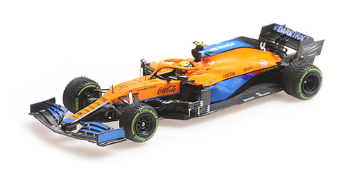 1:43 McLaren MCL35M #4 Norris 3rd place GP Emilia Romagna 2021 Minichamps