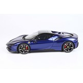 1:18 Ferrari SF90 Stradale Spider Roof Closed 'Blu Elettrico Metallic' BBR