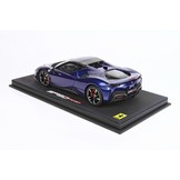 1:18 Ferrari SF90 Stradale Spider Roof Closed 'Blu Elettrico Metallic' BBR