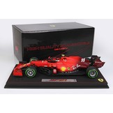 1:18 Ferrari SF21 GP Imola 2021 #55 Carlos Sainz Intermediate Tyres BBR
