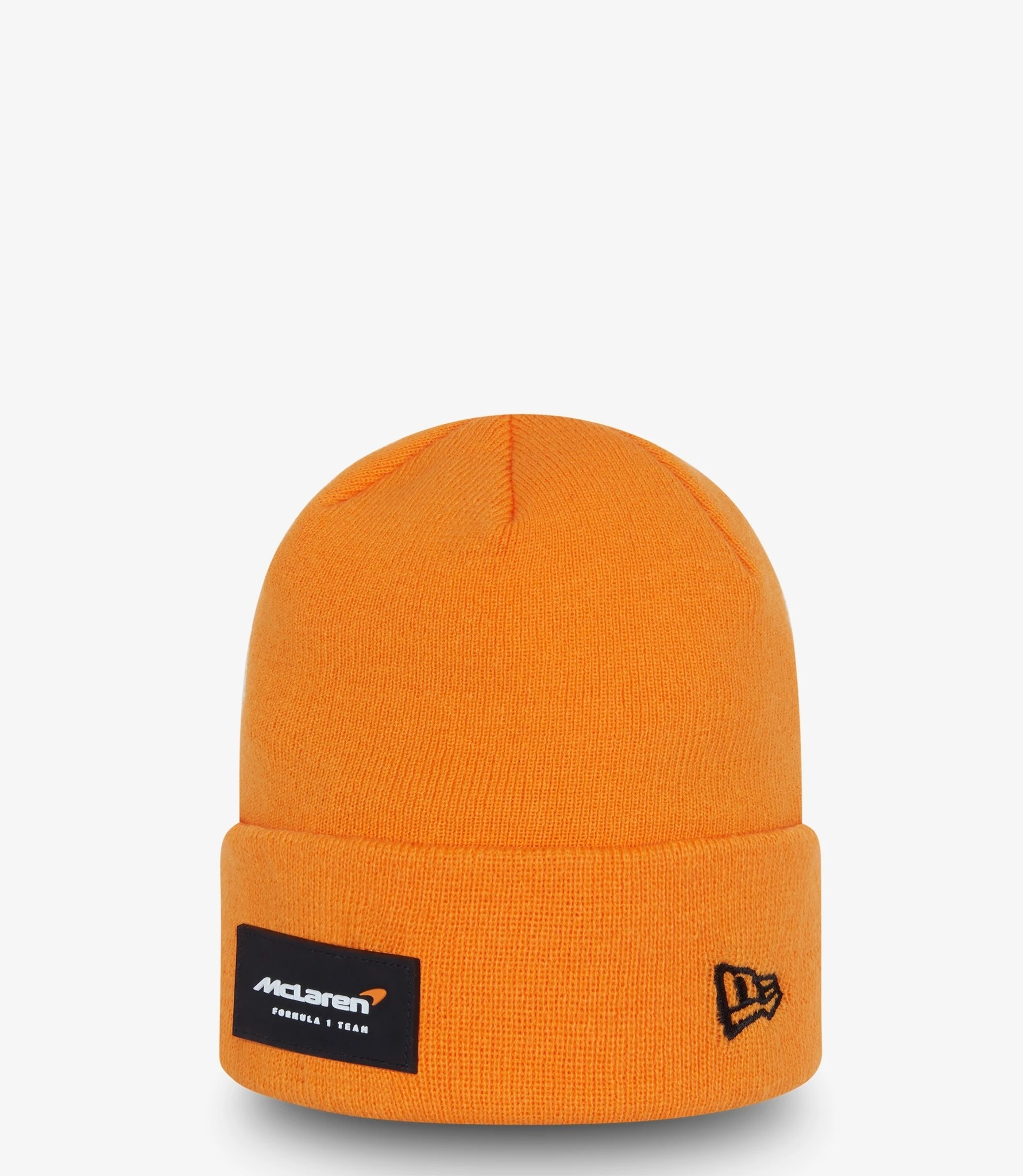 'Adult' 2022 McLaren F1 Team Fanwear Essential Cuff Knit Beanie Orange New Era