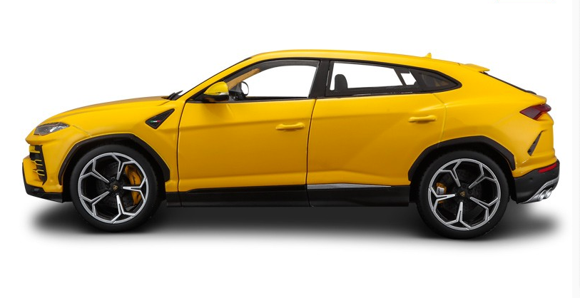 1:18 Lamborghini Urus 2018 Geel Bburago