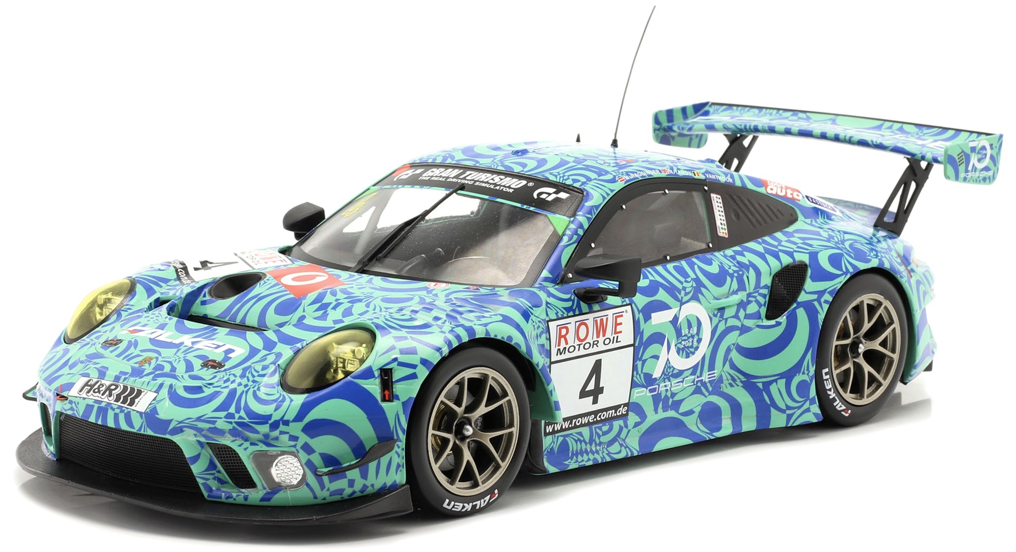 1:18 Porsche 911 GT3 R #4 Ragginger/Tandy/Vanthoor Falken Design VLN Nürgburgring
