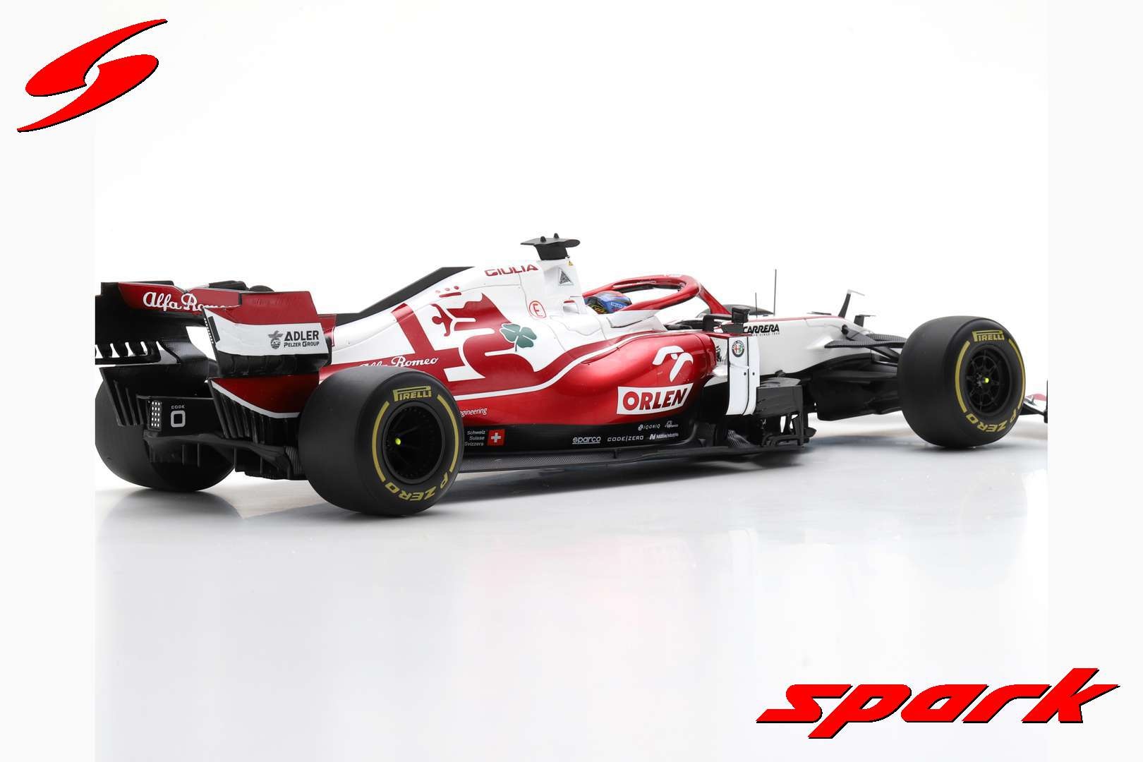1:18 Alfa Romeo Racing Orlen C41 #7 Kimi Raikkonen Bahrain GP 2021 