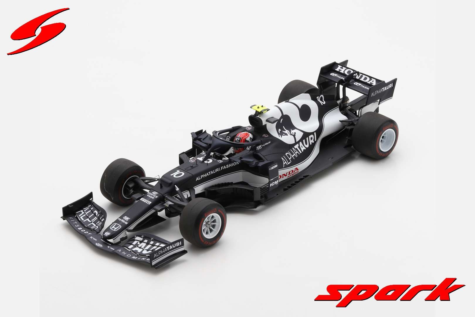 1:18 AlphaTauri AT02 Pierre Gasly #10 Scuderia AlphaTauri '3rd AZERBAIJAN GP 2021 Spark'