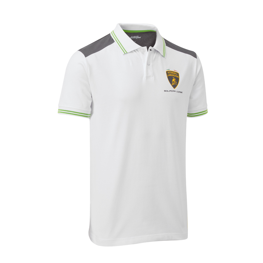 'Adult' 2022 Lamborghini Squadra Corse Travel Polo White