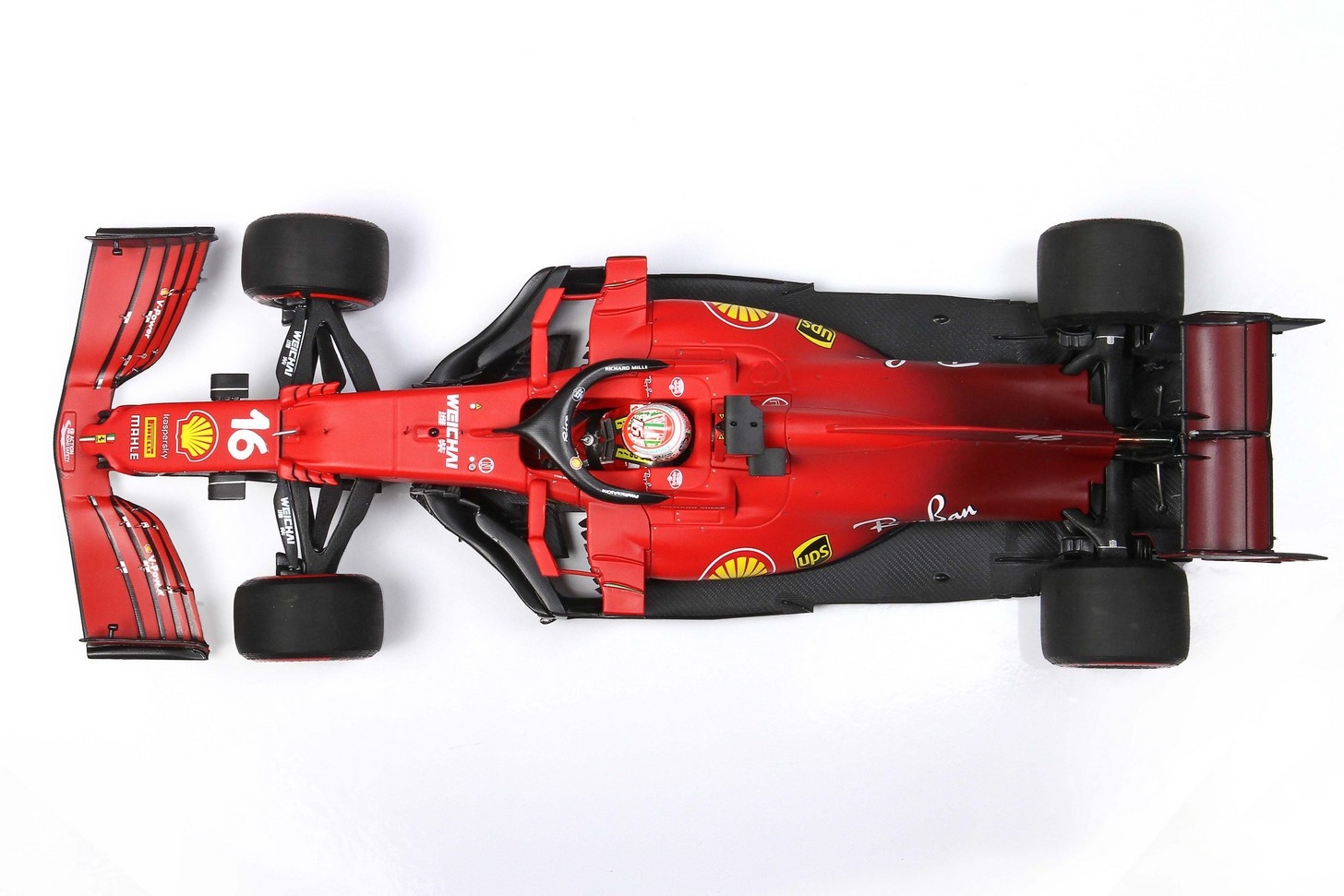 Scalemodel 1:18 Ferrari SF21 GP Imola 2021 #16 Charles Leclerc Red Tyres BBR