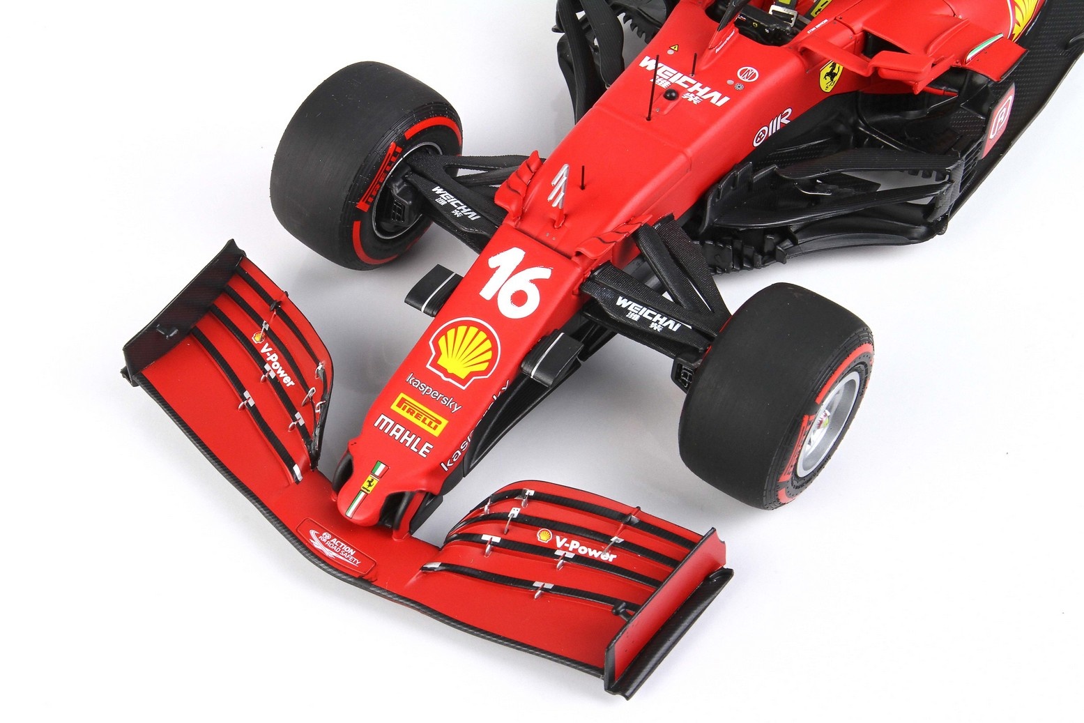 Scalemodel 1:18 Ferrari SF21 GP Imola 2021 #16 Charles Leclerc Red Tyres BBR