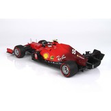 Schaalmodel 1:18 Ferrari SF21 GP Imola 2021 #55 Carlos Sainz Red Tyres