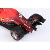 Schaalmodel 1:18 Ferrari SF21 GP Imola 2021 #55 Carlos Sainz Red Tyres