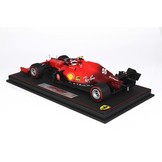 Schaalmodel 1:18 Ferrari SF21 GP Imola 2021 #55 Carlos Sainz Red Tyres