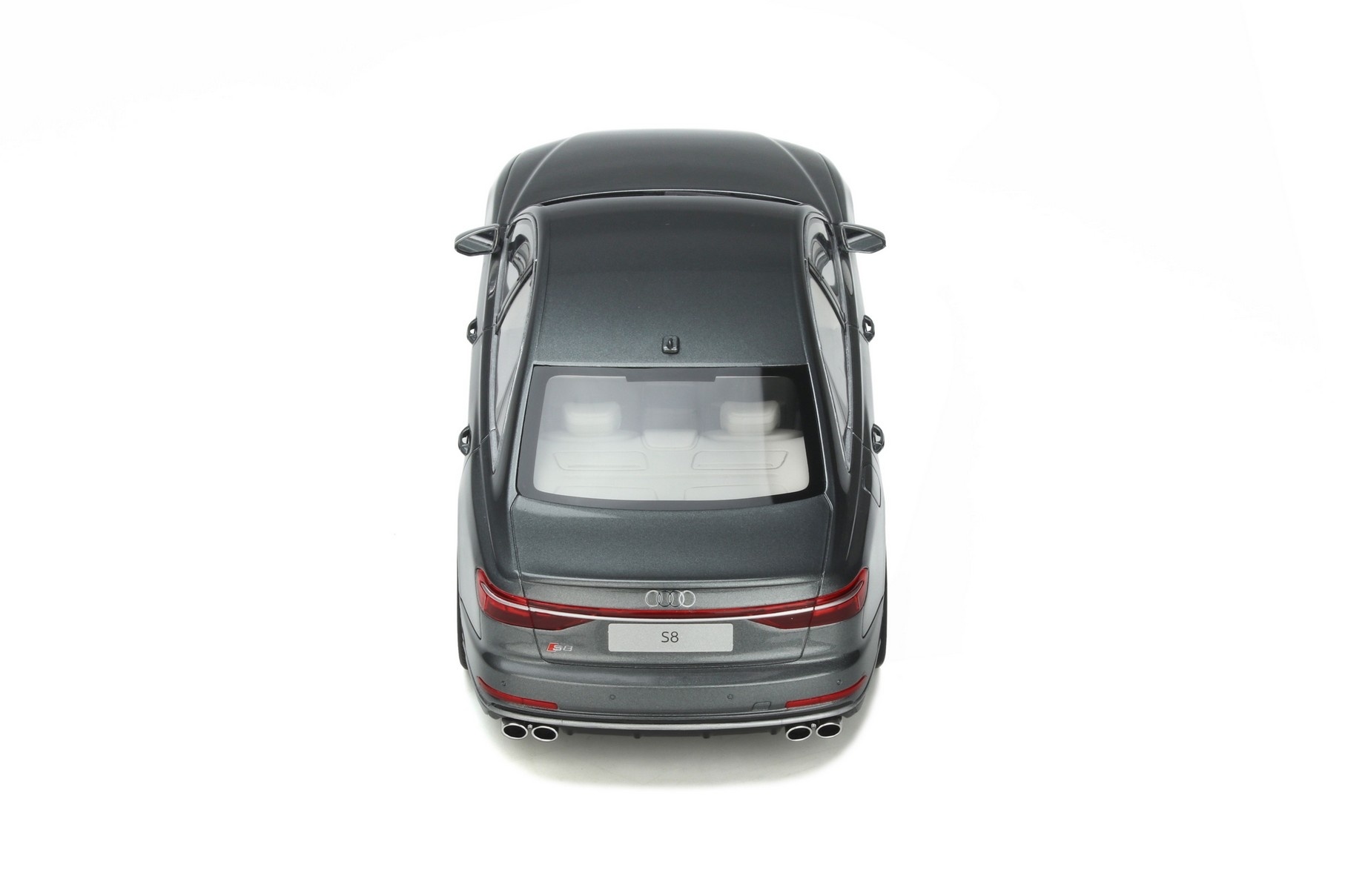 Modellauto 1:18 Audi S8 - Daytona Grey GT Spirit