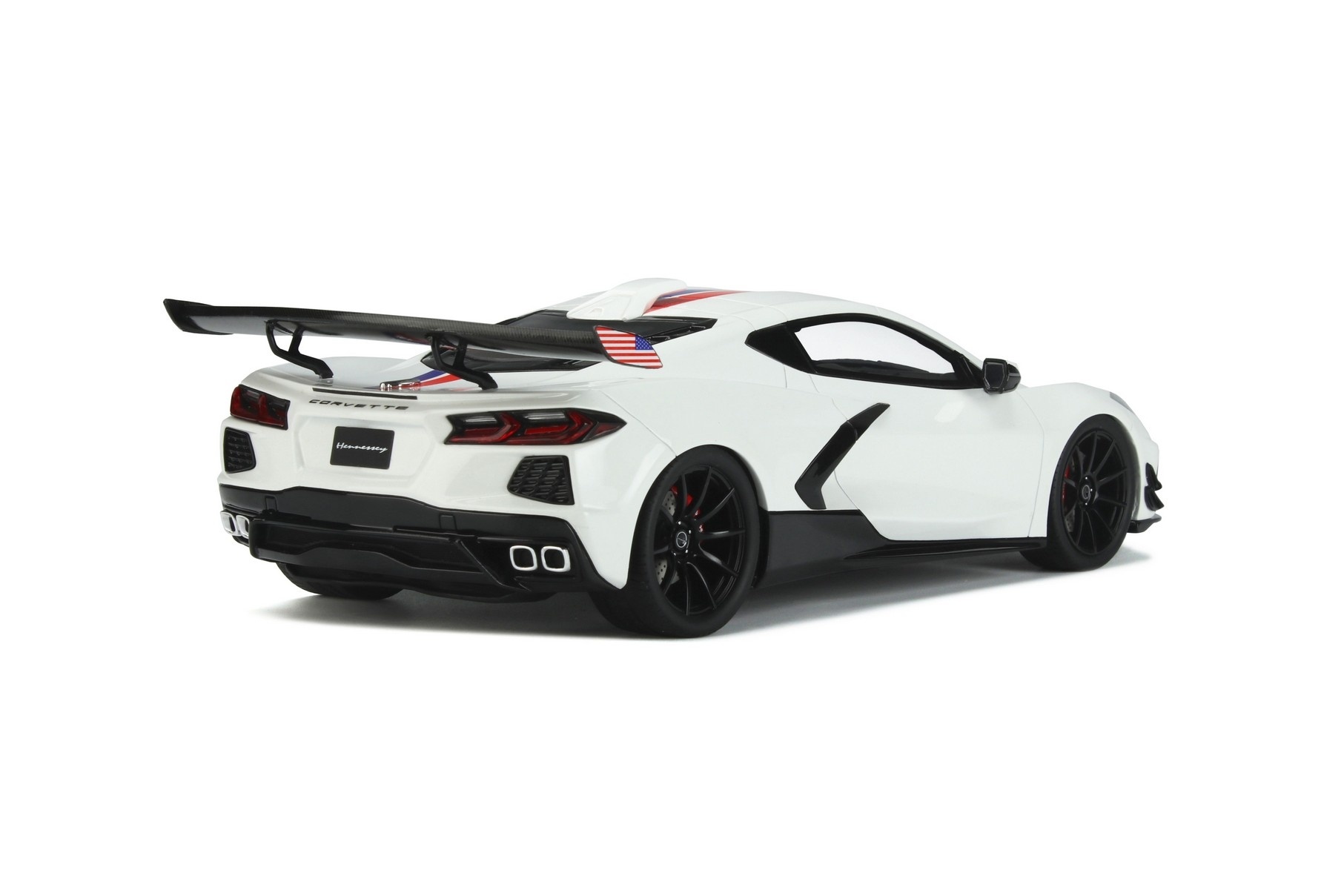 Modellauto 1:18 Hennessey Corvette C8 - Arctic Wite GT Spirit
