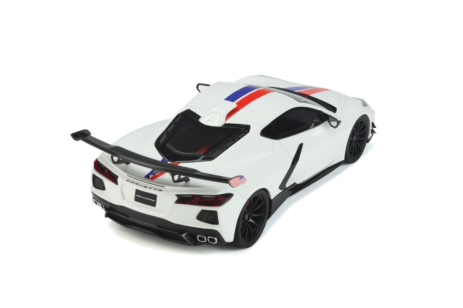 Schaalmodel 1:18 Hennessey Corvette C8 - Arctic Wite GT Spirit